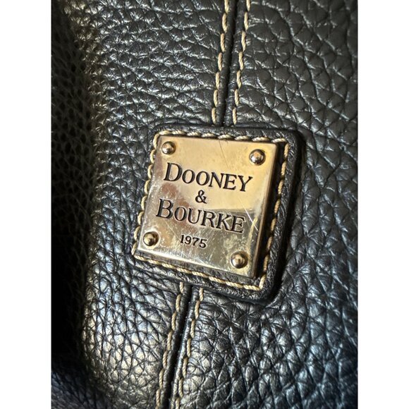 Dooney & Bourke Black Pebble Leather Crossbody Bag With Adjustable Strap - Picture 3 of 16